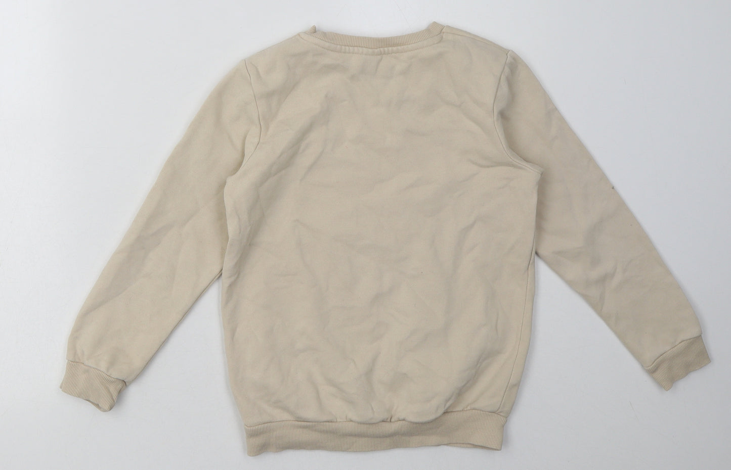 sainsburys Boys Beige  Cotton Pullover Sweatshirt Size 7 Years  Pullover - truly awesome