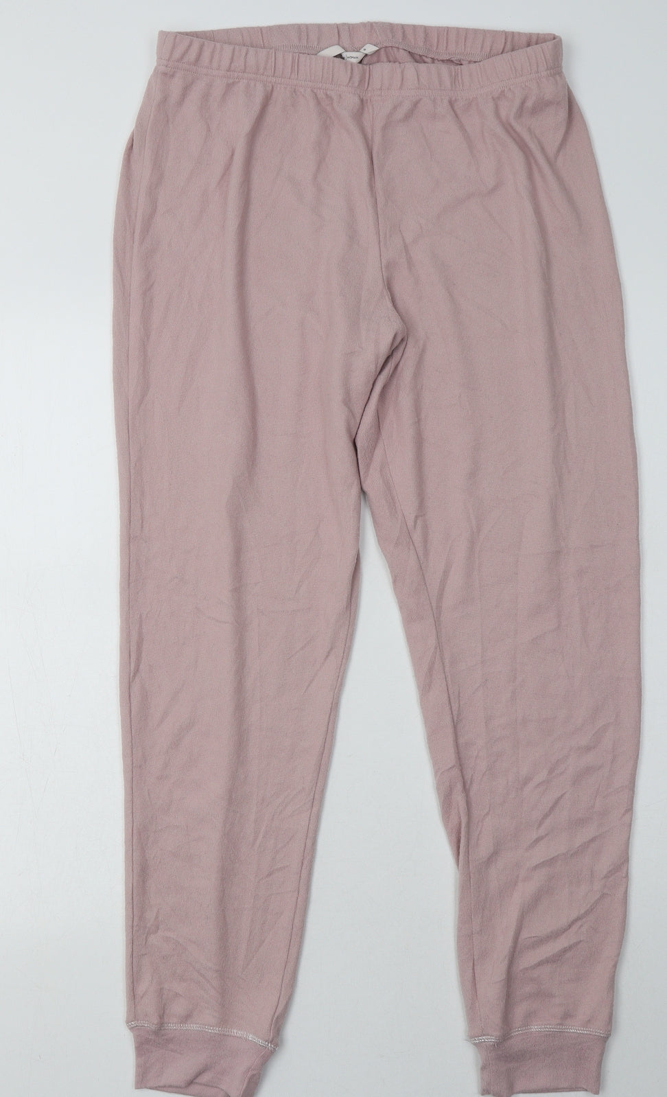 sainsburys Womens Pink  Polyester  Pyjama Pants Size 14