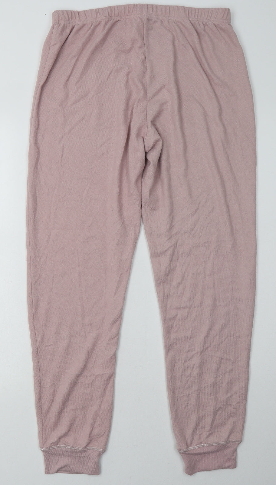sainsburys Womens Pink  Polyester  Pyjama Pants Size 14