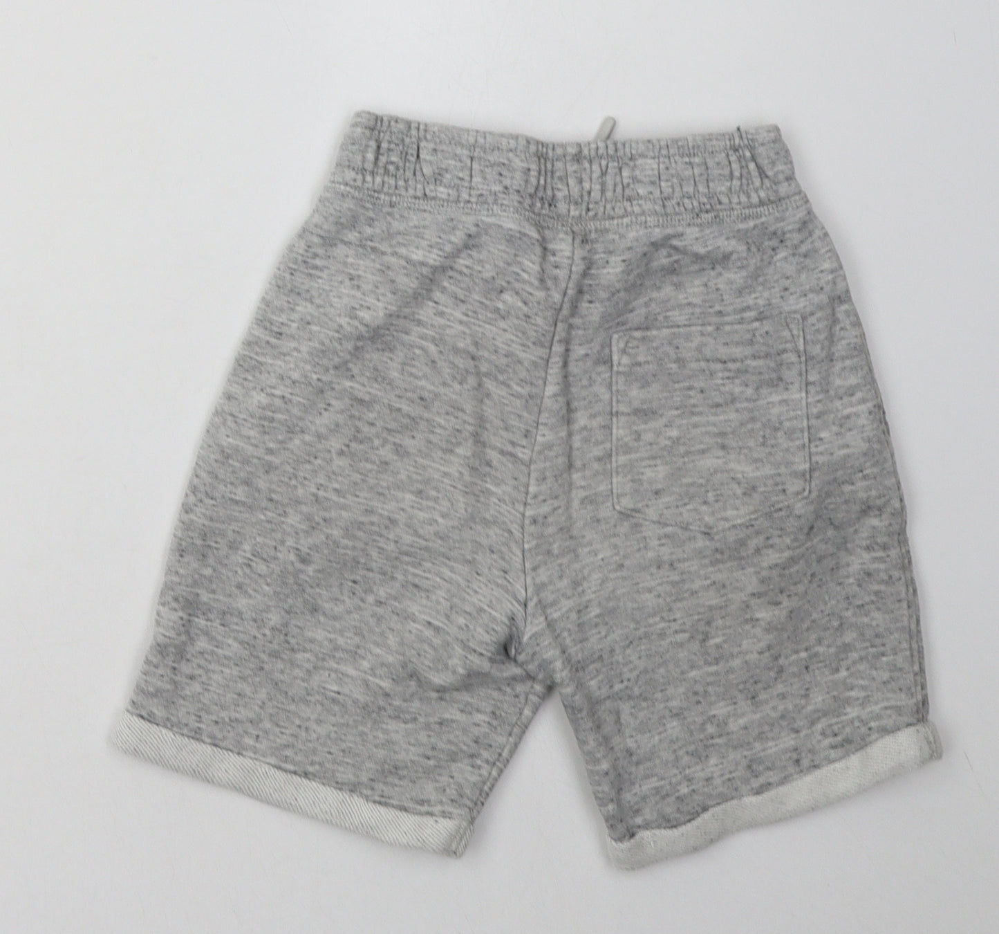 Sainsburys Boys Grey  Cotton Sweat Shorts Size 7 Years  Regular Tie