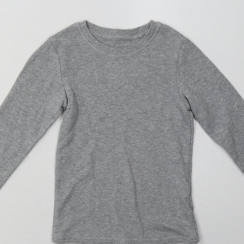 Marks and Spencer Boys Grey  Coir Pullover Sweatshirt Size 7-8 Years  Pullover