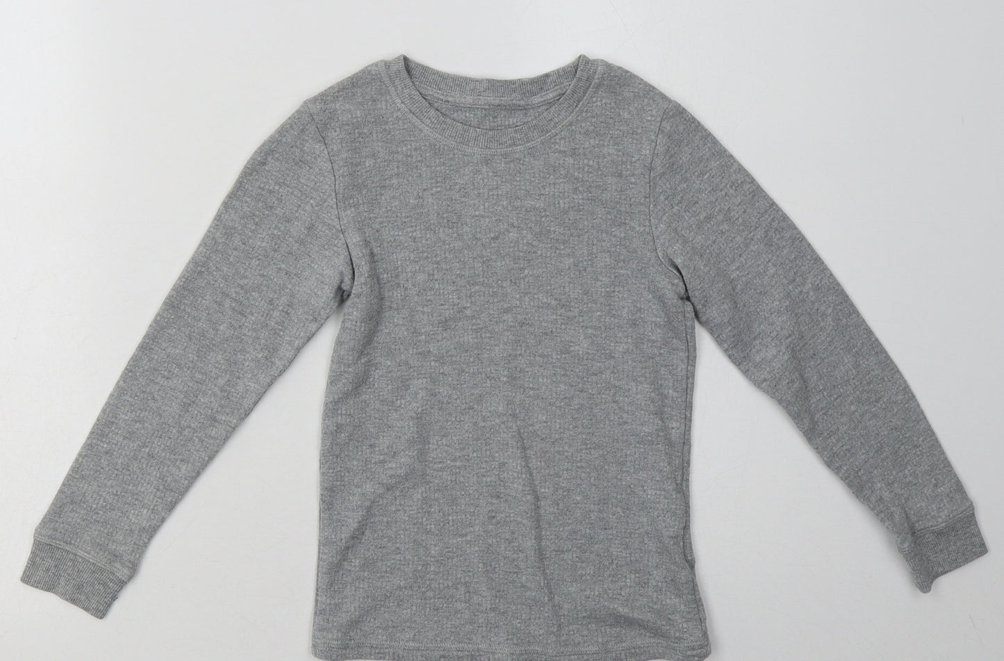 Marks and Spencer Boys Grey  Coir Pullover Sweatshirt Size 7-8 Years  Pullover