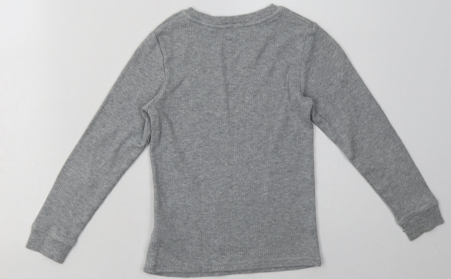 Marks and Spencer Boys Grey  Coir Pullover Sweatshirt Size 7-8 Years  Pullover