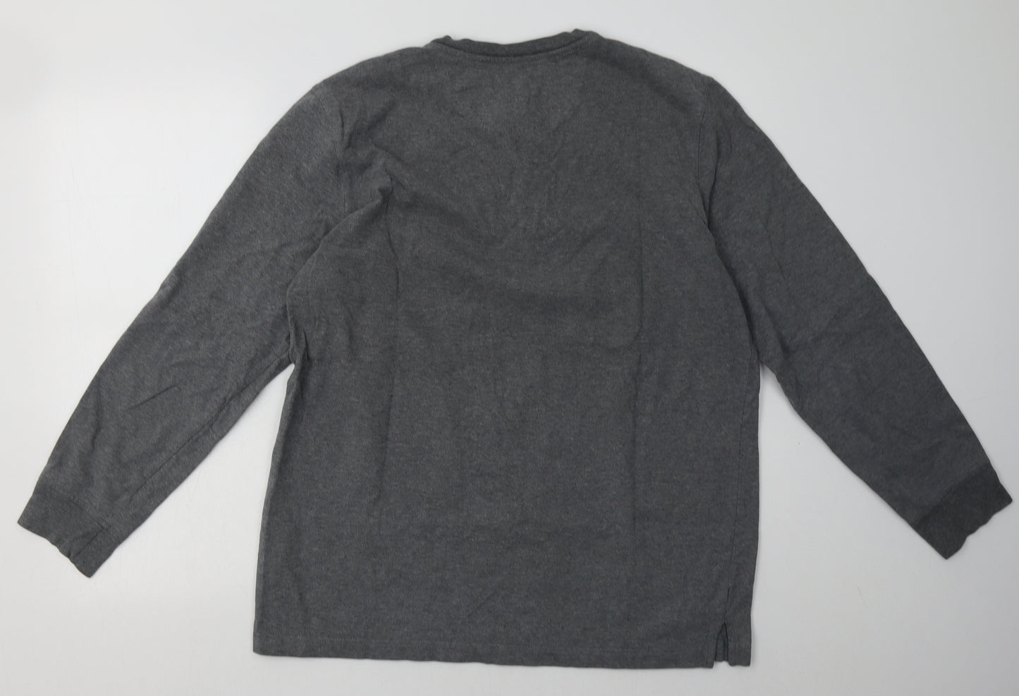 Covington Mens Grey Striped Cotton Pullover Sweatshirt Size L