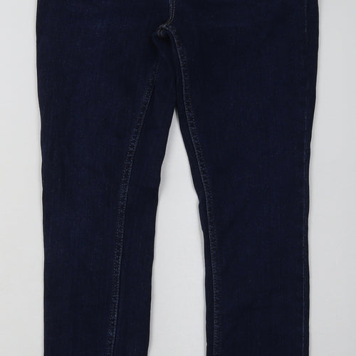 H&M Womens Blue  Cotton Skinny Jeans Size 6 L28 in Regular Button