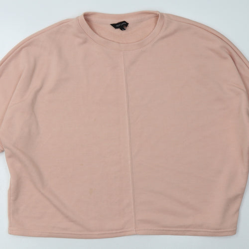 New Look Womens Pink  Polyester Pullover Sweatshirt Size 12  Pullover
