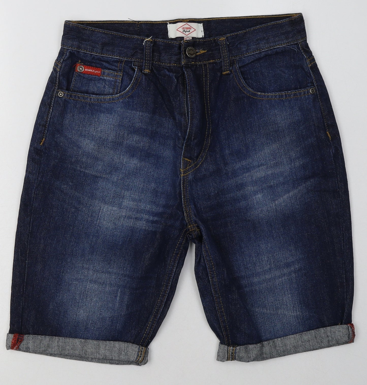 Lee Cooper Boys Blue  Cotton Bermuda Shorts Size 13 Years  Regular Buckle
