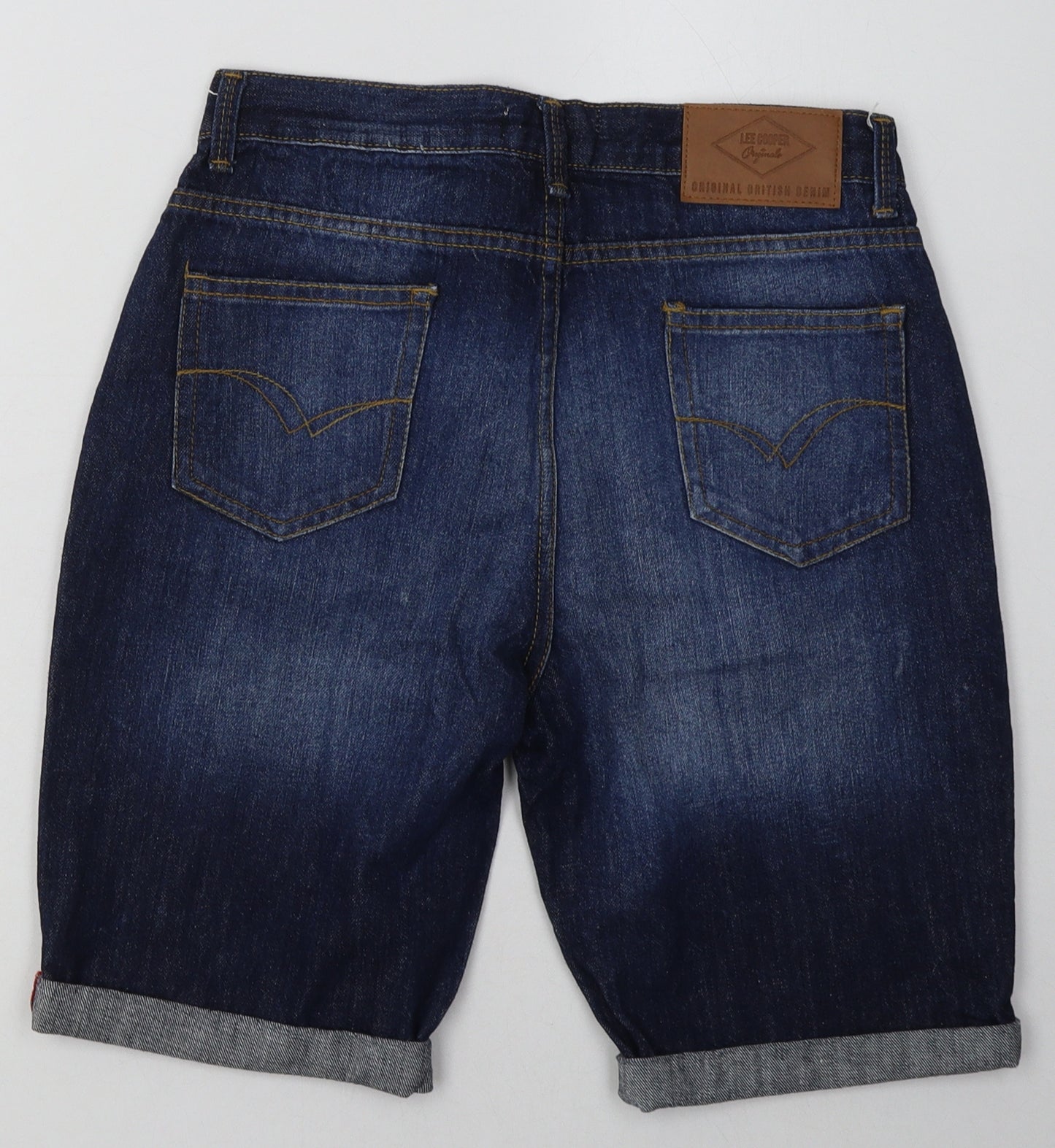 Lee Cooper Boys Blue  Cotton Bermuda Shorts Size 13 Years  Regular Buckle