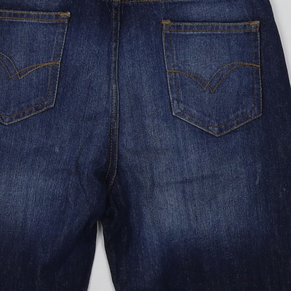Lee Cooper Boys Blue  Cotton Bermuda Shorts Size 13 Years  Regular Buckle