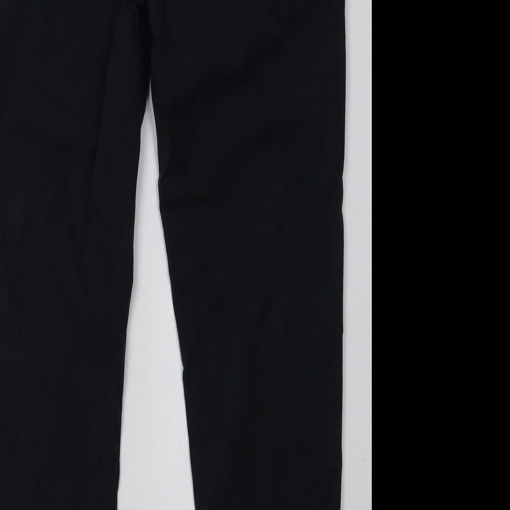 Mint Velvet Womens Black  Lyocell Trousers  Size 12 L33 in Regular Button