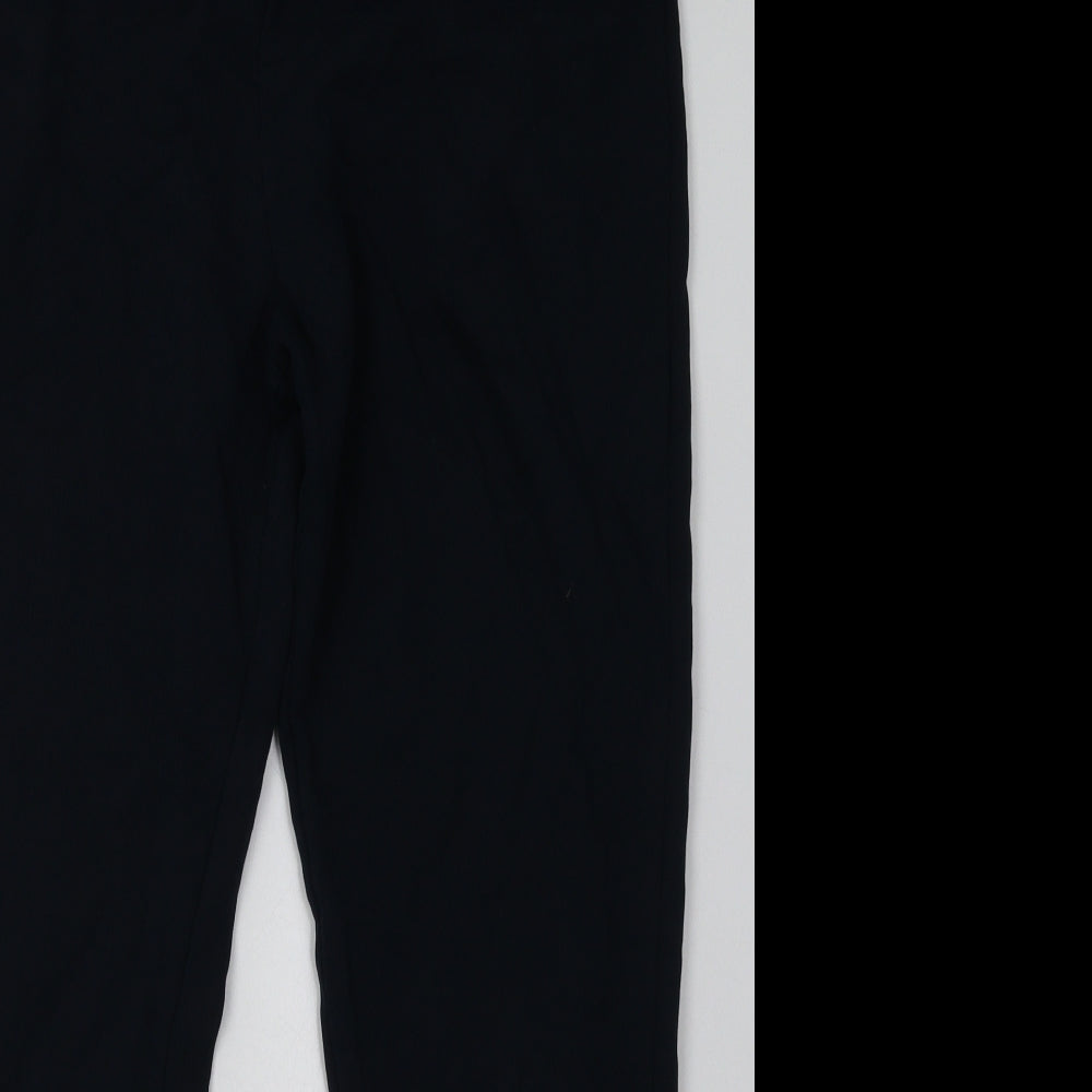 Marks and Spencer Mens Blue  Cotton Jogger Trousers Size L L32 in Regular Tie