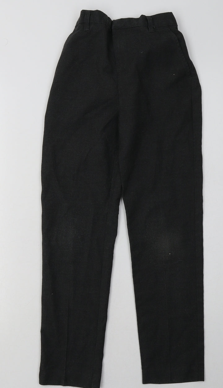 sainsburys Boys Grey  Polyester Capri Trousers Size 10 Years  Regular Hook & Eye - School Wear