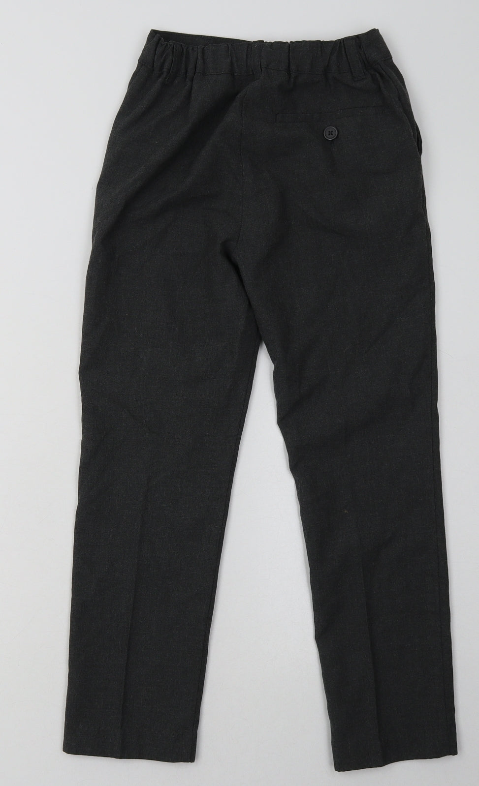 Nutmeg Girls Grey  Polyester Capri Trousers Size 8-9 Years  Regular Hook & Eye - School Wear
