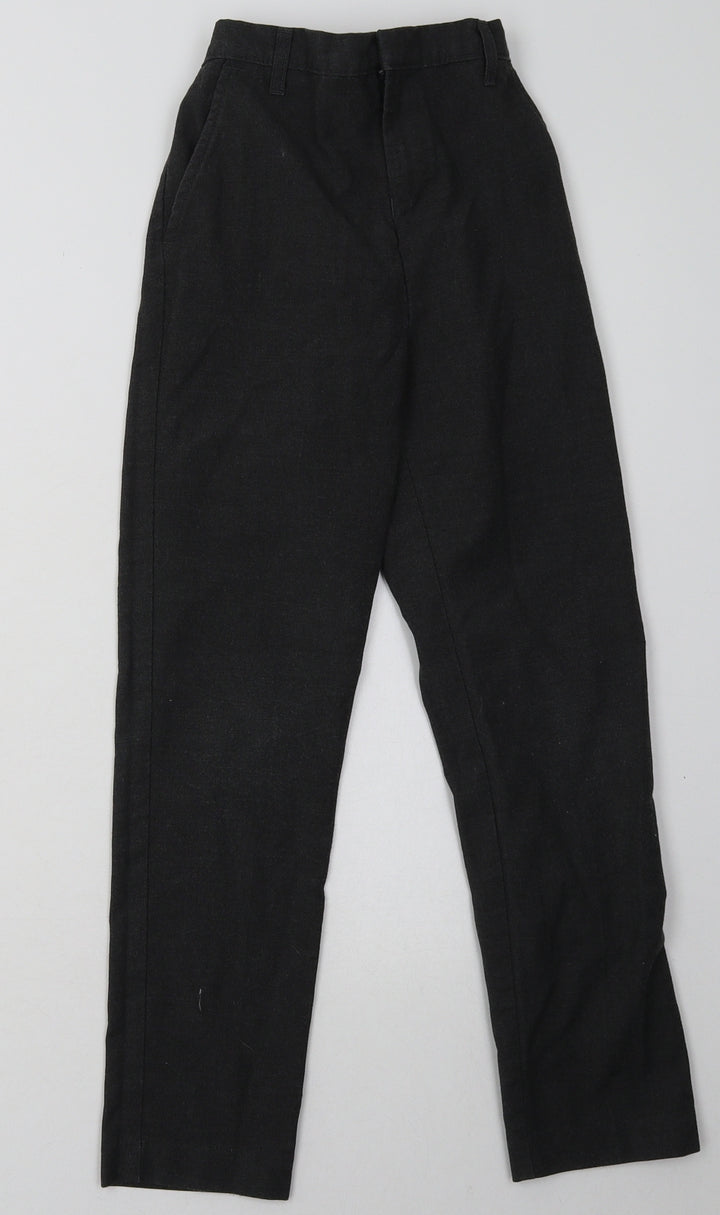 Sainsburys Boys Grey  Polyester Capri Trousers Size 10 Years  Regular Hook & Eye - School Wear