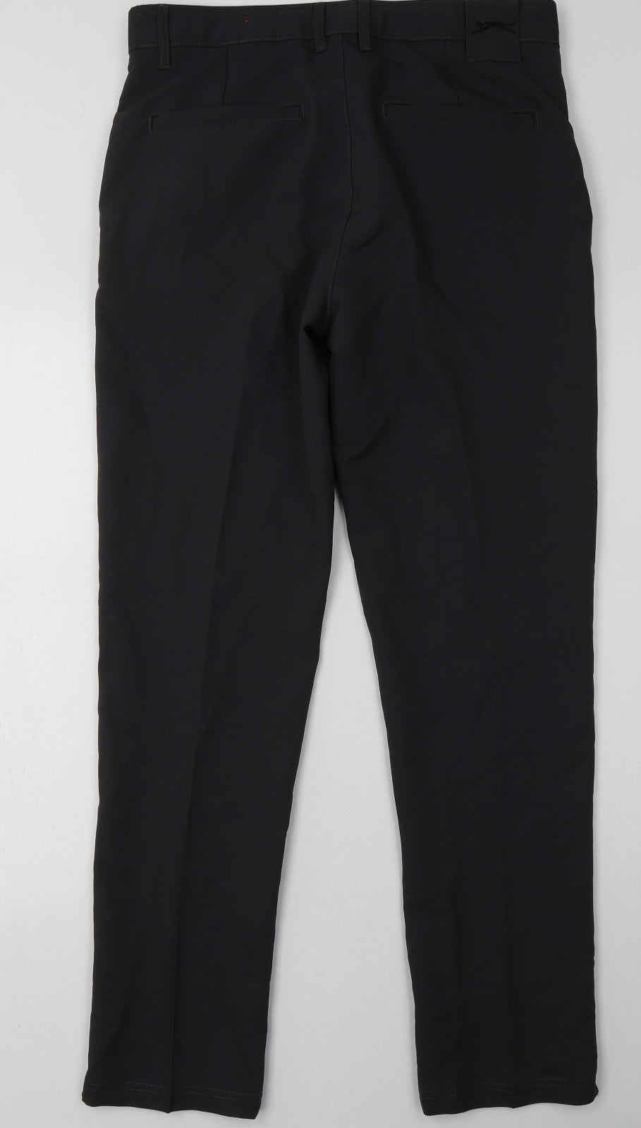 Slazenger Mens Grey  Polyester Sweatpants Trousers Size 32 L31 in Regular Button