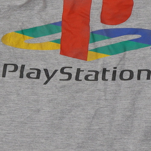 NEXT Boys Grey  Cotton Basic Casual Size 7 Years Crew Neck Pullover - PlayStation