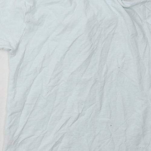 Nutmeg Boys Blue  Cotton Basic Polo Size 9-10 Years Collared Button