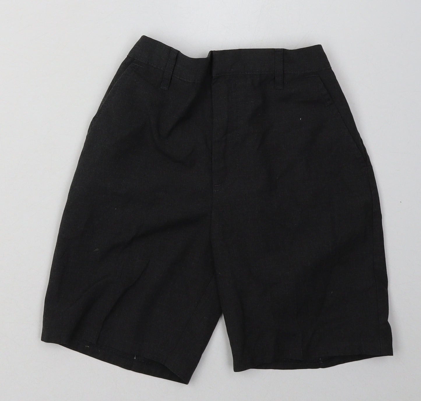 sainsburys Boys Grey  Polyester Chino Shorts Size 10 Years  Regular Hook & Eye