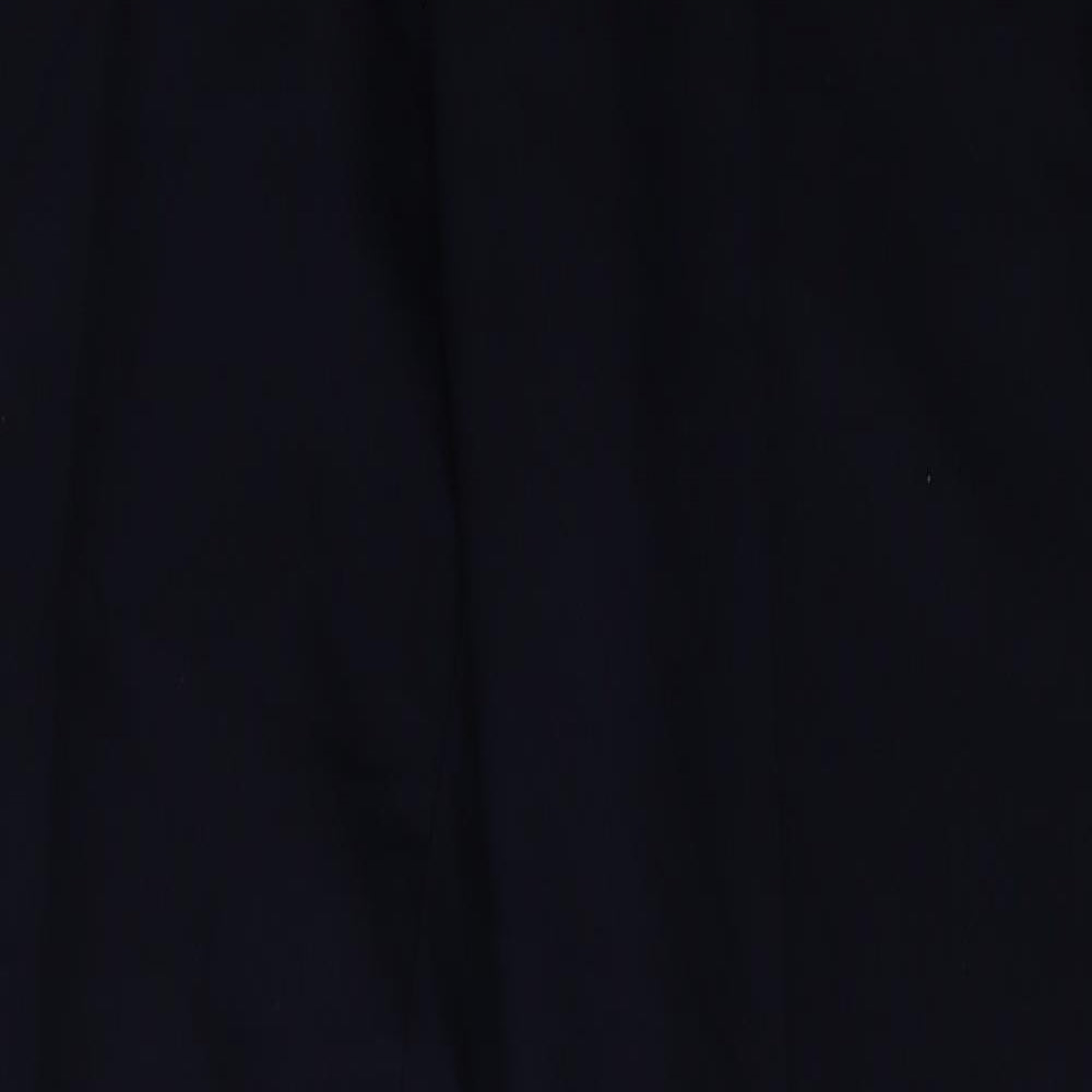 Burton Mens Blue  Polyester Capri Trousers Size 34 L34 in Regular Hook & Eye