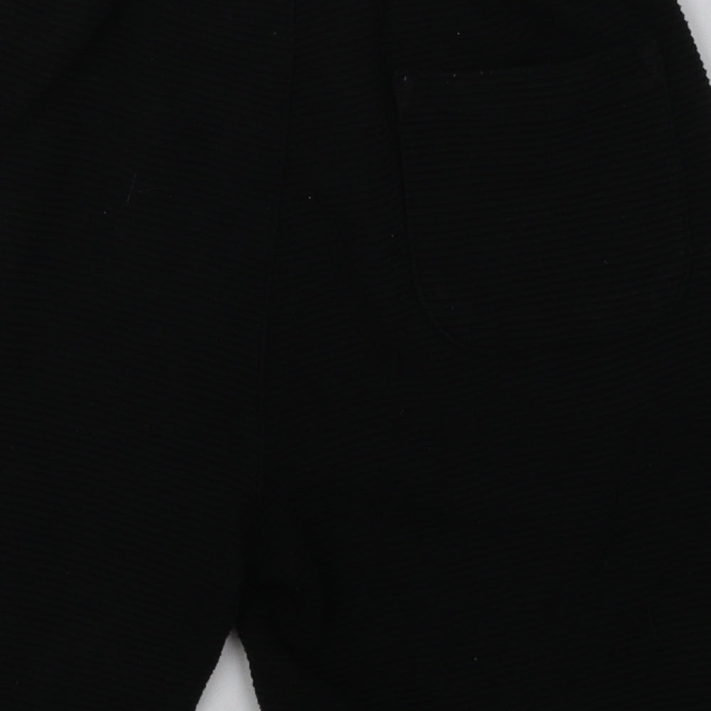 Matalan Mens Black  Polyester Sweat Shorts Size S L6 in Regular Tie