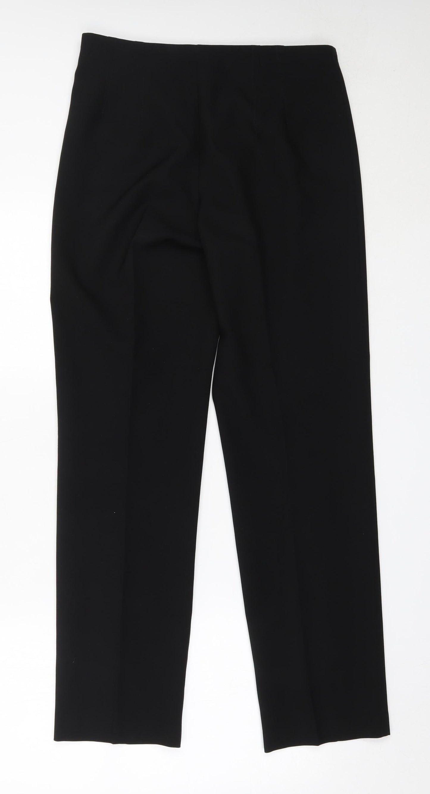 Marks and Spencer Womens Black  Polyester Trousers  Size 10 L30.5 in Regular