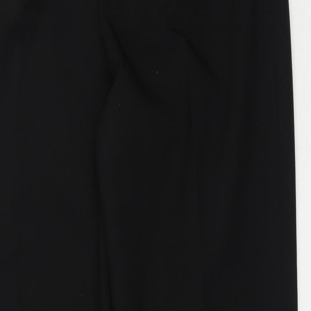 Marks and Spencer Womens Black  Polyester Trousers  Size 10 L30.5 in Regular
