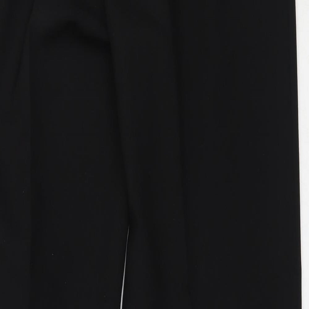 Marks and Spencer Womens Black  Polyester Trousers  Size 10 L30.5 in Regular