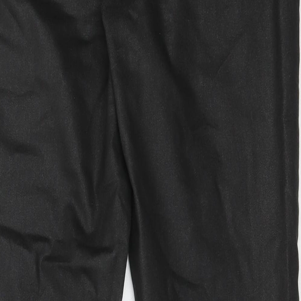 Dorothy Perkins Womens Black  Cotton Trousers  Size 14 L30.5 in Regular