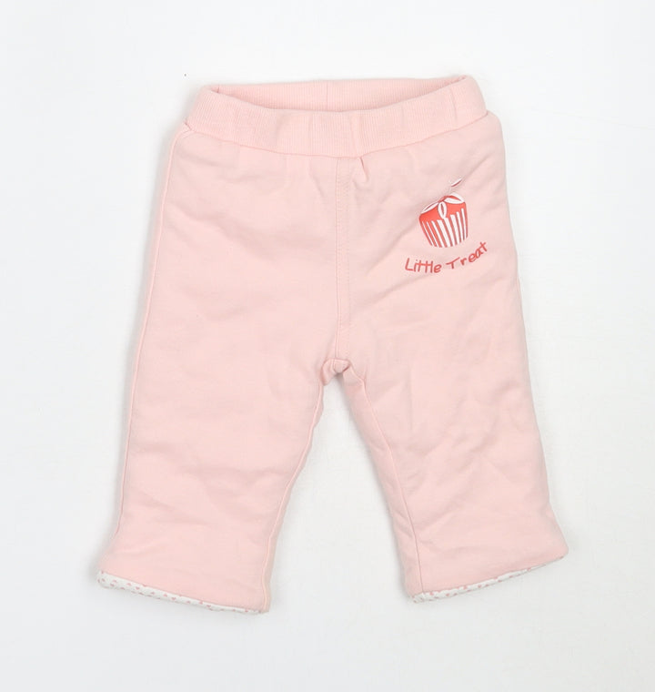 Baby Patch Girls Pink  Cotton Capri Trousers Size Newborn