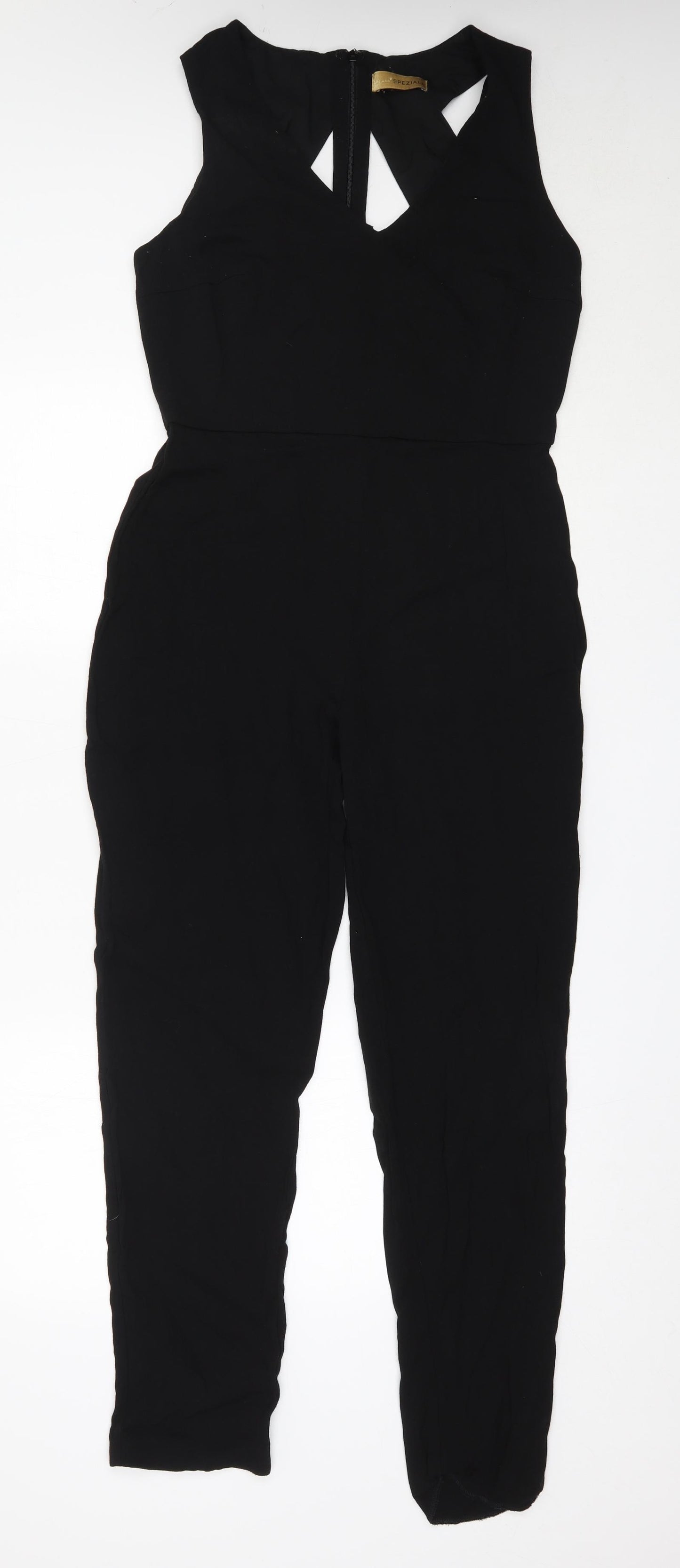 Per Una Womens Black  Viscose Jumpsuit One-Piece Size 12