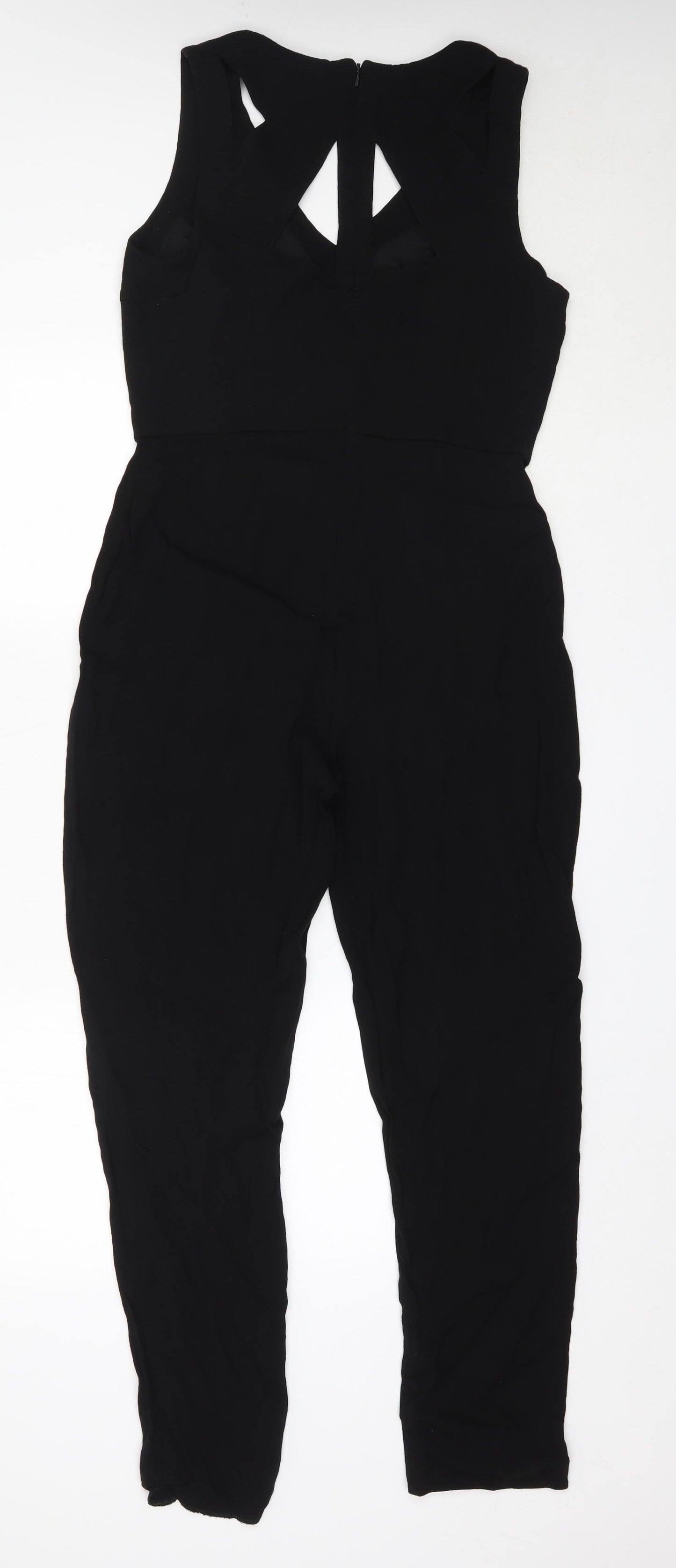 Per Una Womens Black  Viscose Jumpsuit One-Piece Size 12