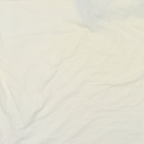 Preworn Mens Ivory  Cotton  Polo Size L Collared