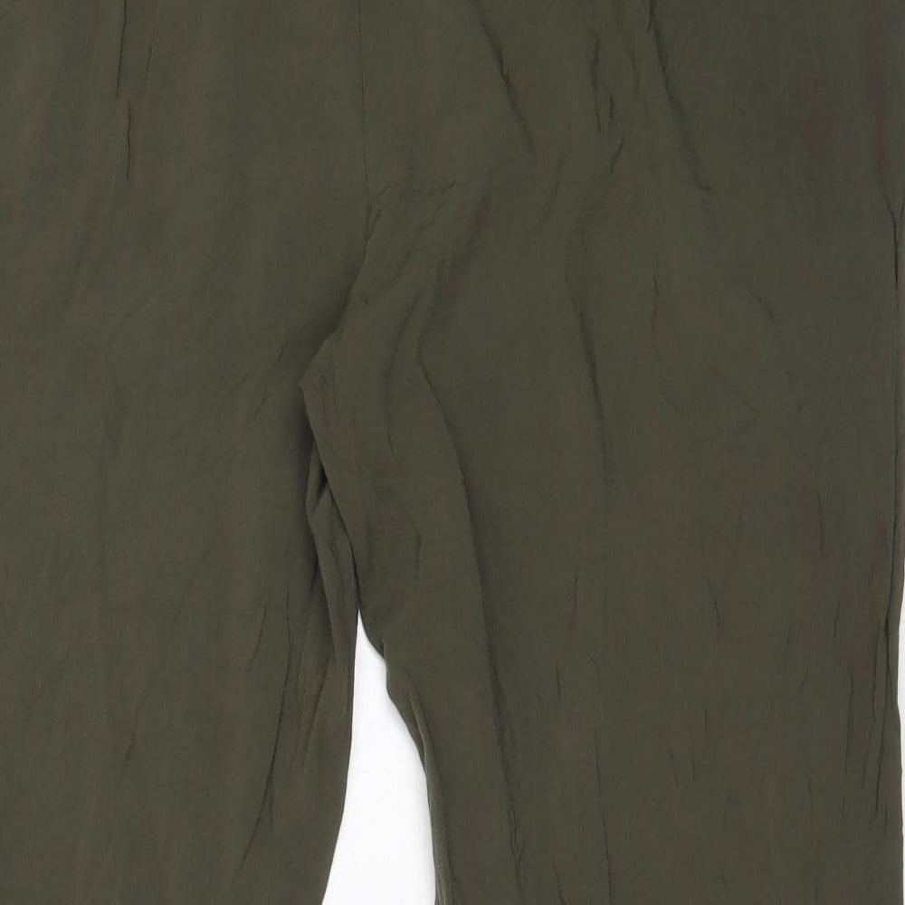 Atmosphere Womens Green  Viscose Cropped Trousers Size 18 L25 in Regular