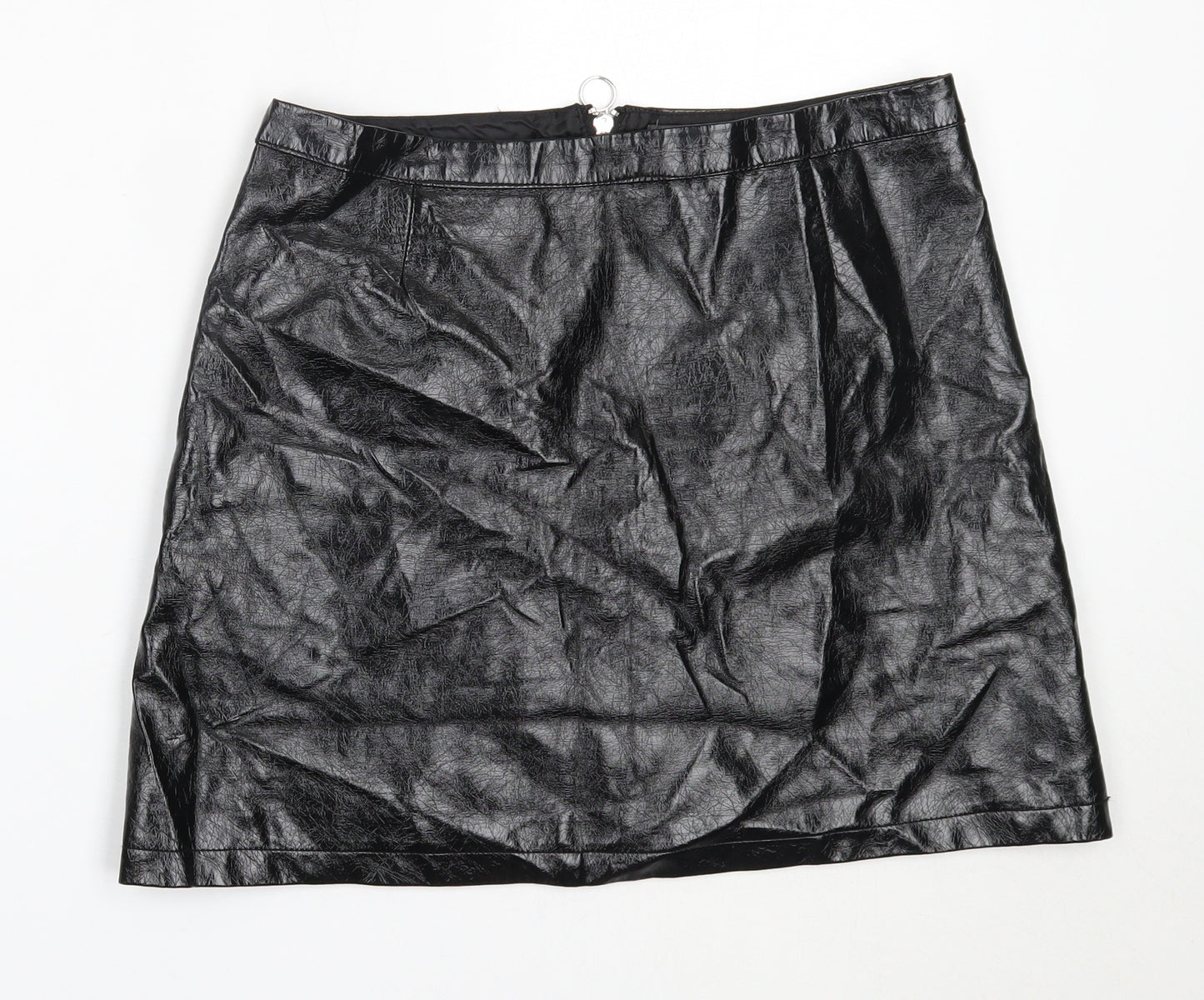 Primark Womens Black  Viscose Mini Skirt Size 12