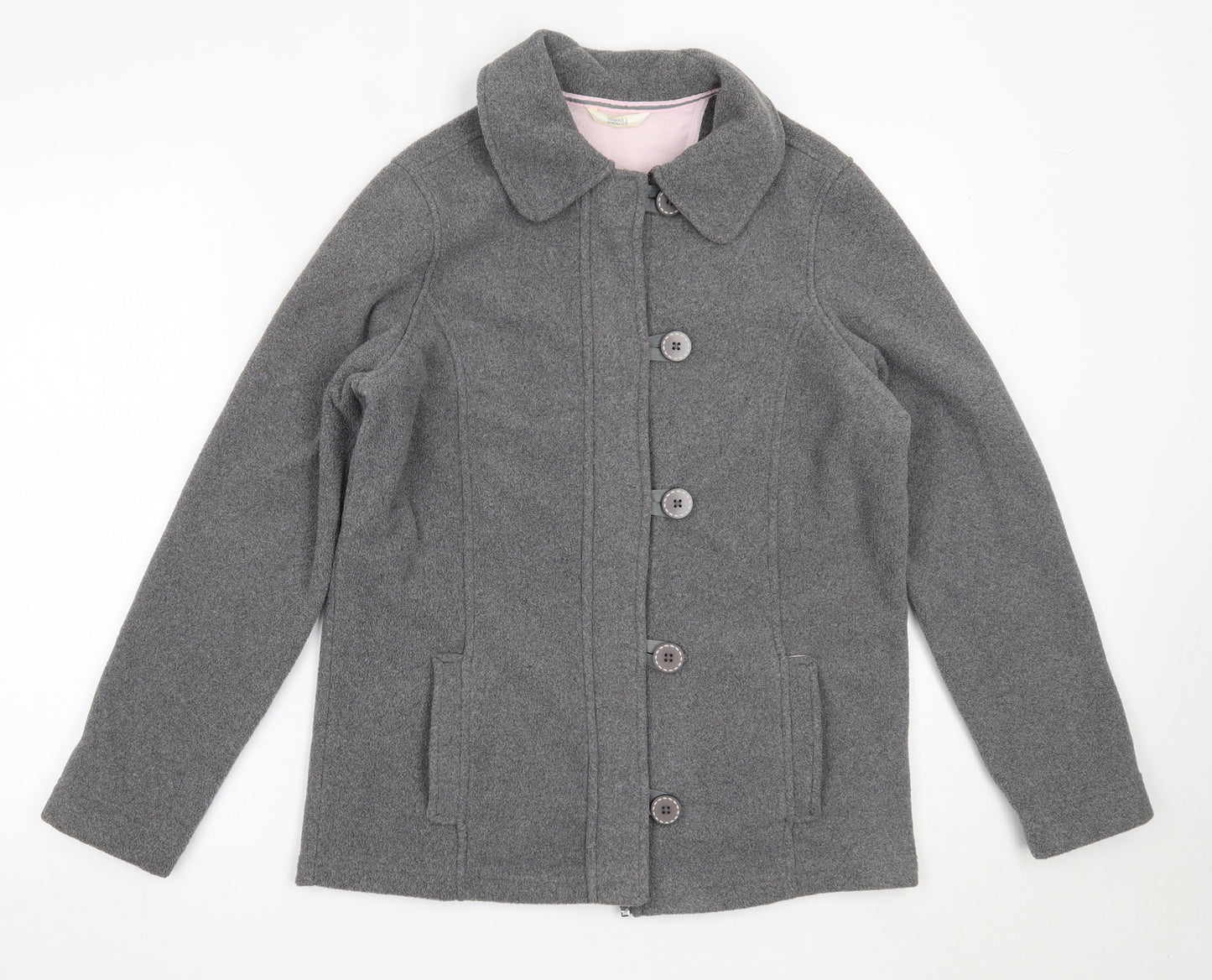 Marks and Spencer Womens Grey   Jacket  Size 12  Zip