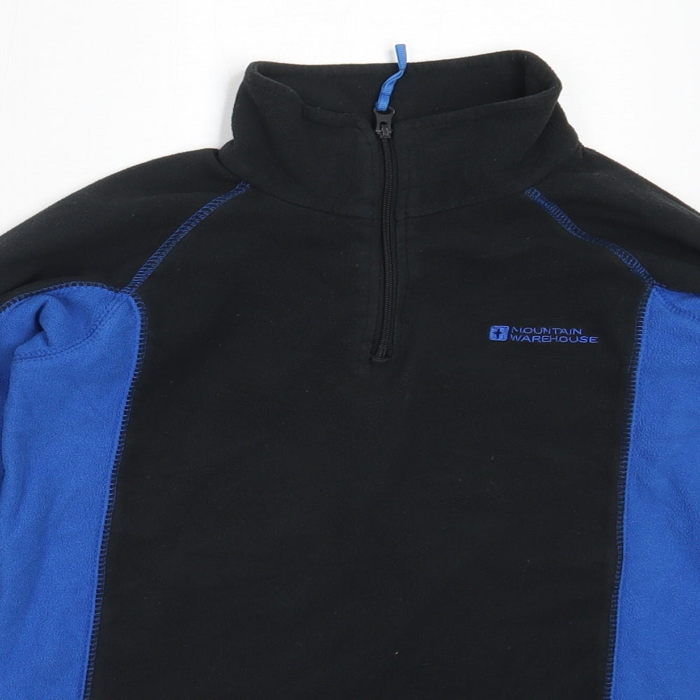 Mountain Warehouse Boys Blue  Polyester Henley Sweatshirt Size 11-12 Years