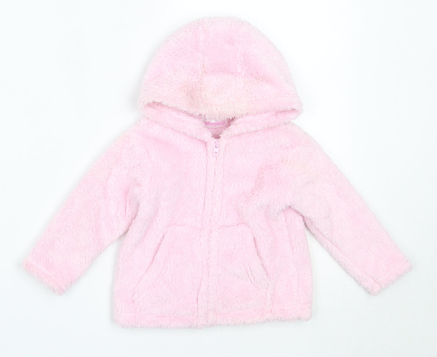Preworn Girls Pink   Jacket  Size 9-12 Months   Zip