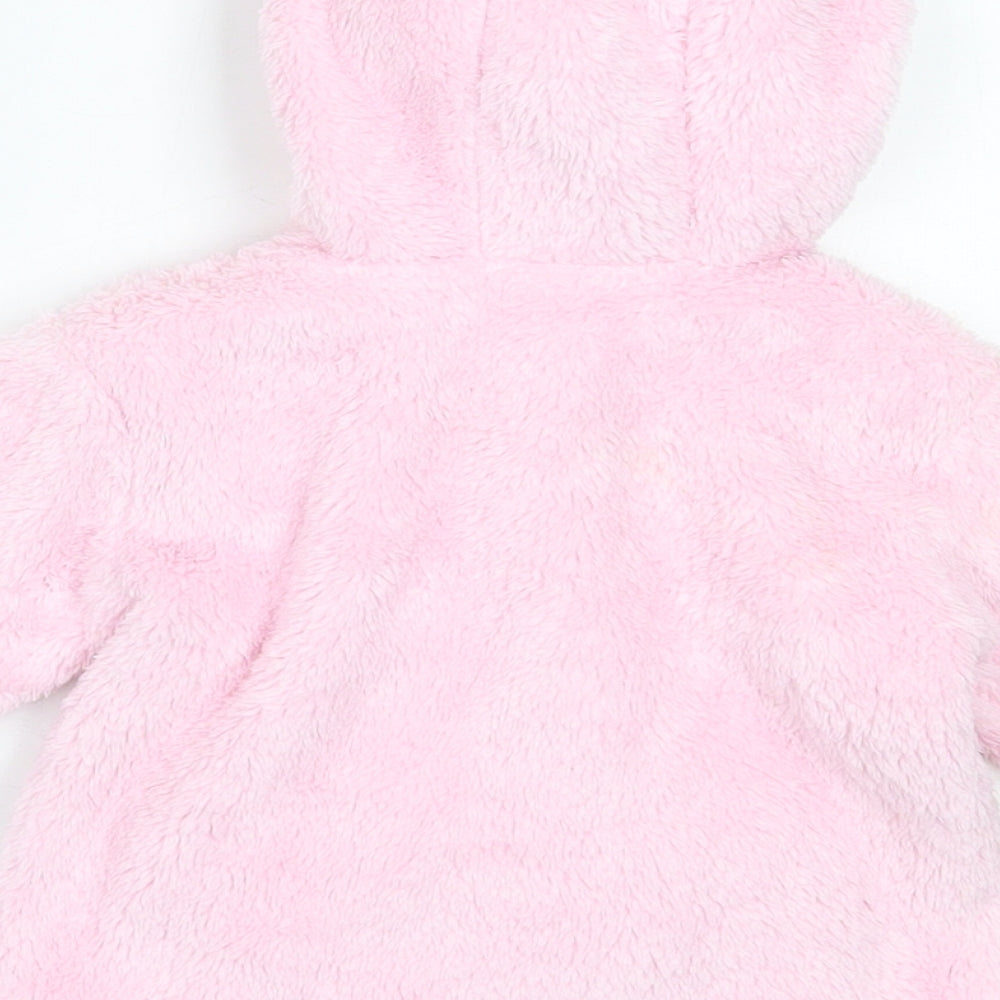 Preworn Girls Pink   Jacket  Size 9-12 Months   Zip