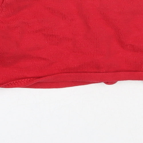 NEXT Girls Red  Cotton Cardigan Jumper Size 12-18 Months