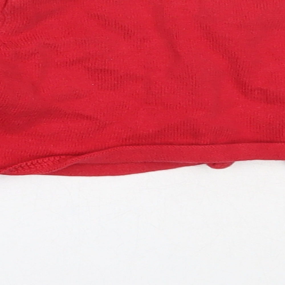NEXT Girls Red  Cotton Cardigan Jumper Size 12-18 Months