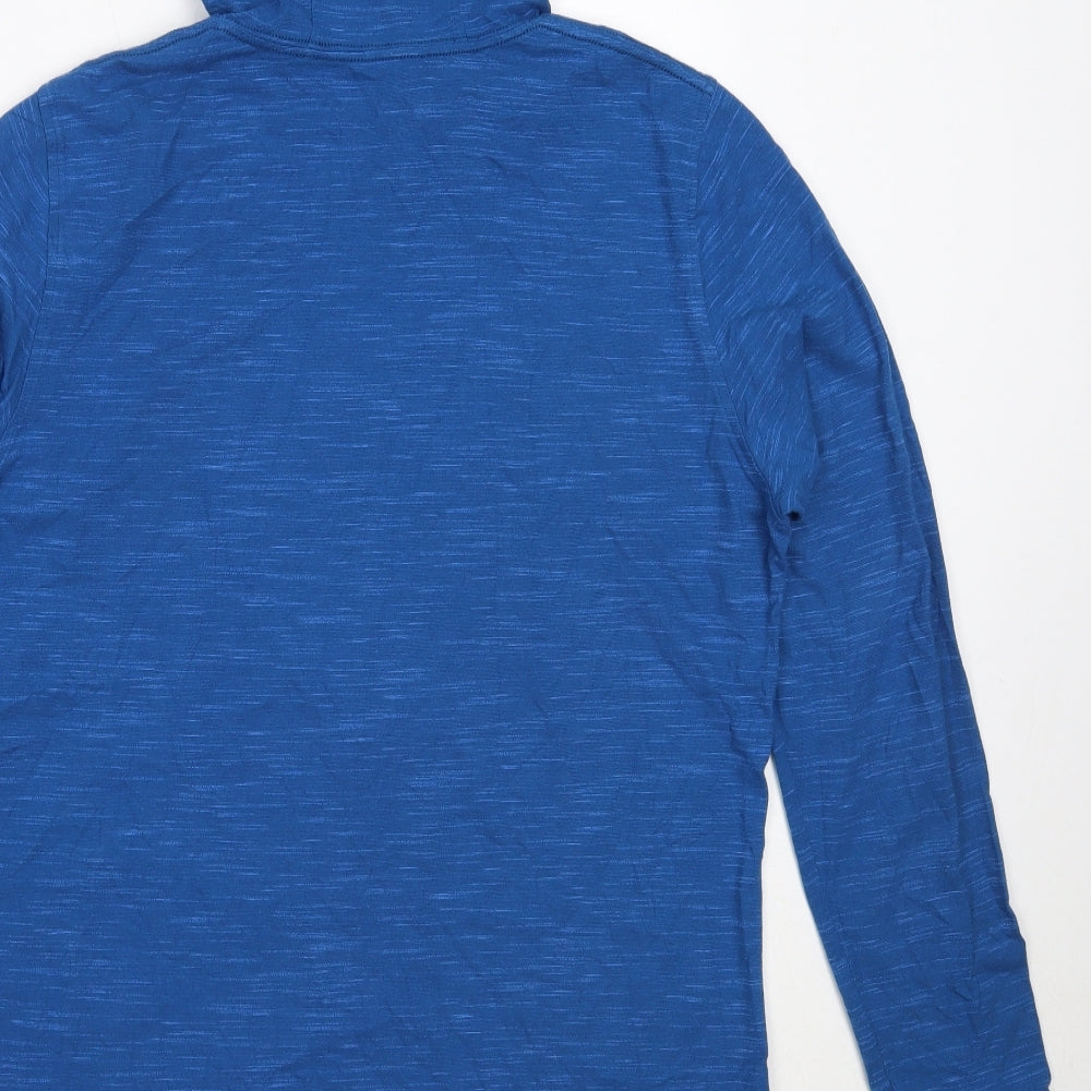 Under armour Mens Blue  Cotton Pullover Hoodie Size L