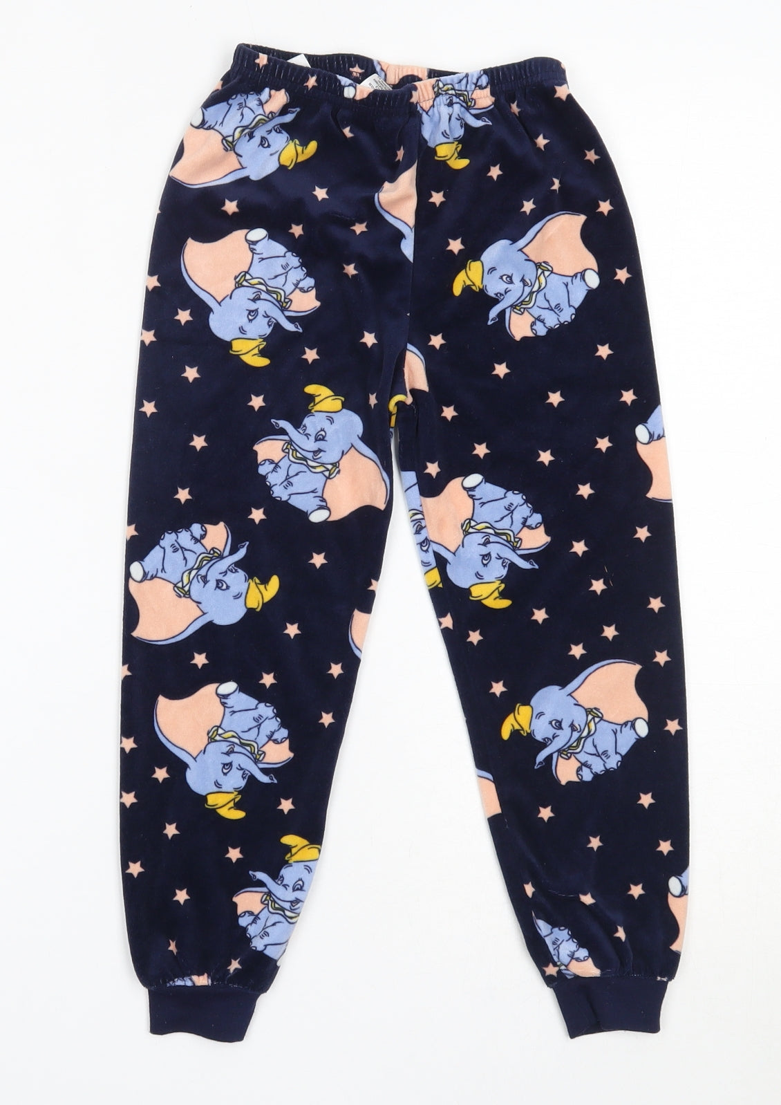 Primark Girls Blue Solid Polyester Capri Pyjama Pants Size 5-6 Years   - dumbo