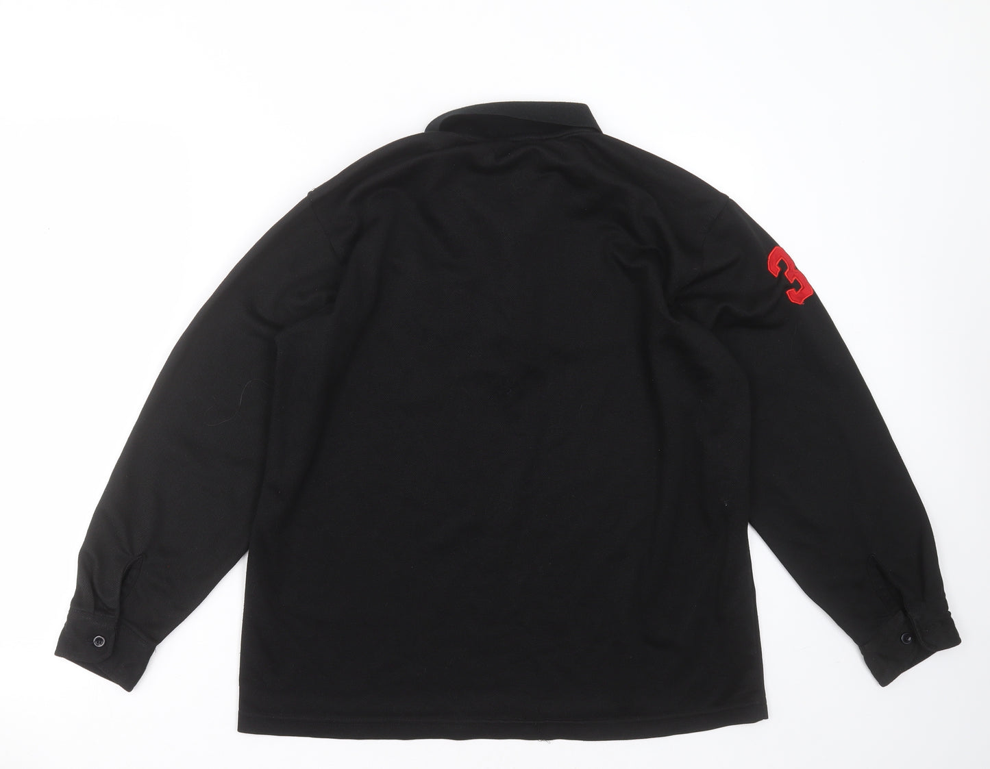 Polo Ralph Lauren Mens Black  Cotton  Polo Size L Collared