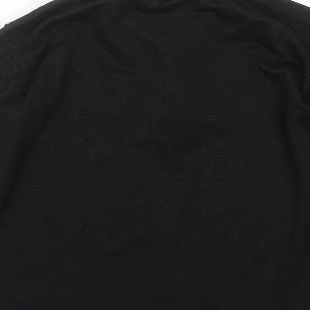 Polo Ralph Lauren Mens Black  Cotton  Polo Size L Collared