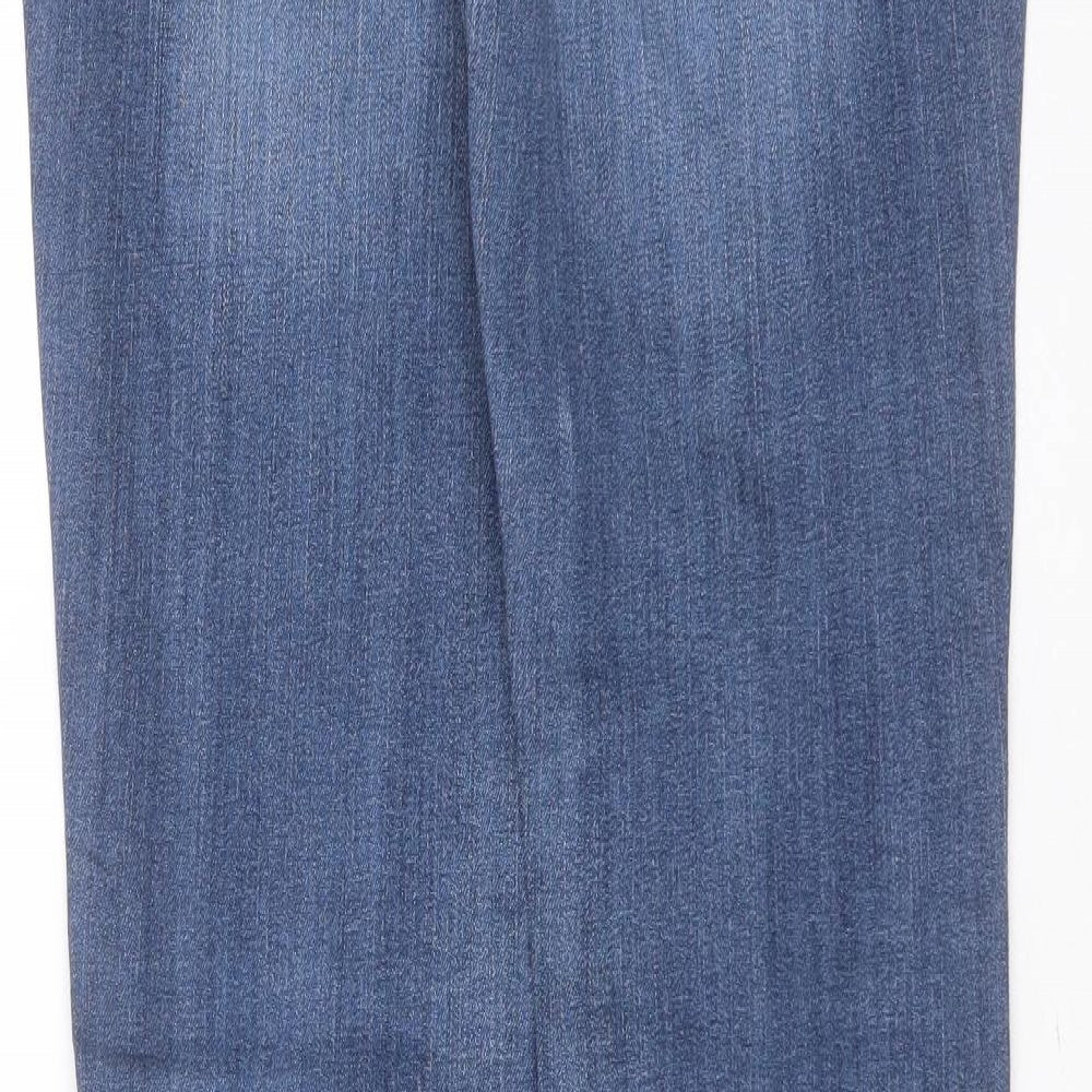 Gap Womens Blue  Cotton Bootcut Jeans Size 8 L30 in Regular Zip