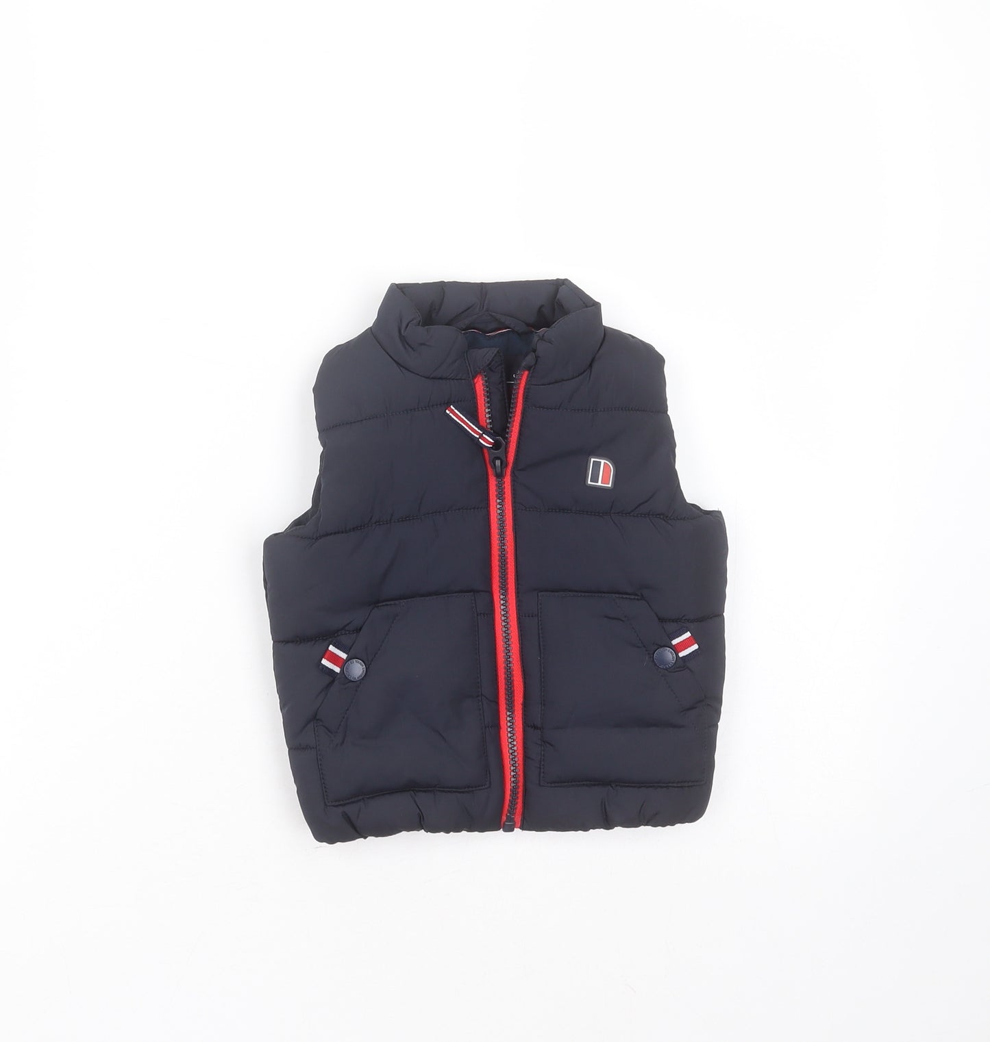 NEXT Boys Blue   Gilet Jacket Size 6-9 Months   Zip