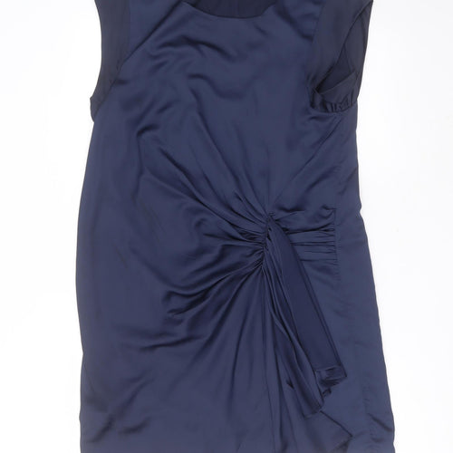 VERO MODA Womens Blue  Polyester Shift  Size XL  Round Neck