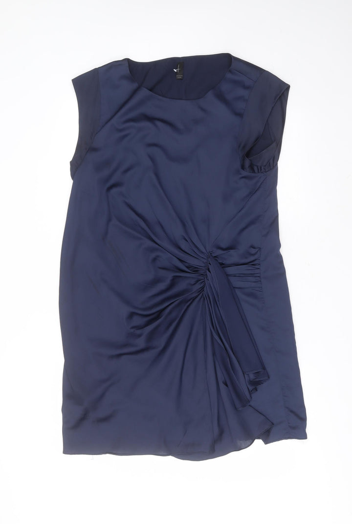 VERO MODA Womens Blue  Polyester Shift  Size XL  Round Neck
