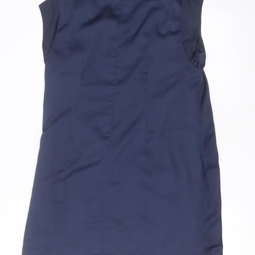 VERO MODA Womens Blue  Polyester Shift  Size XL  Round Neck