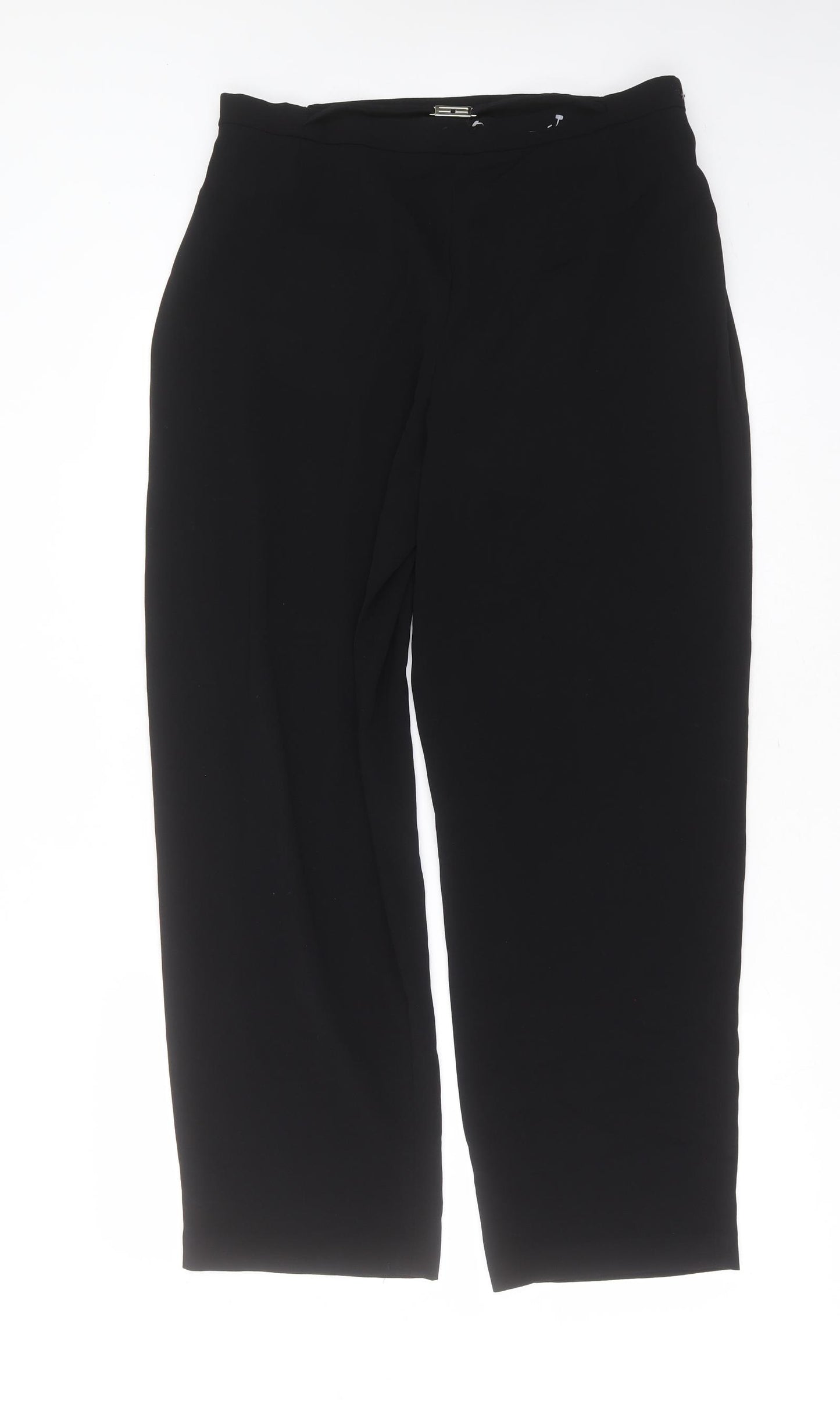 Roman Womens Black  Polyester Trousers  Size 18 L29 in Regular